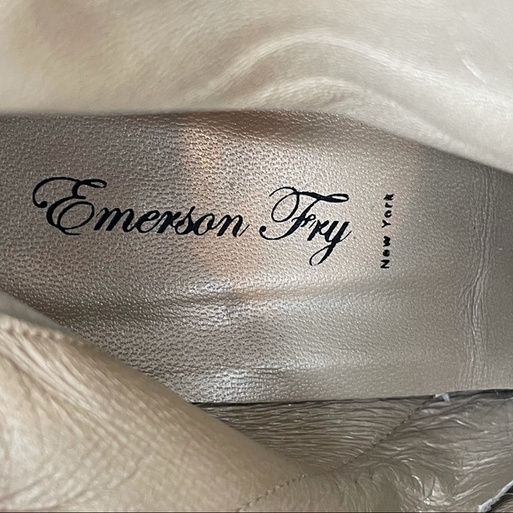 Emerson Fry Black Suede Platform Stiletto Ankle Bootie - Picture 6 of 11